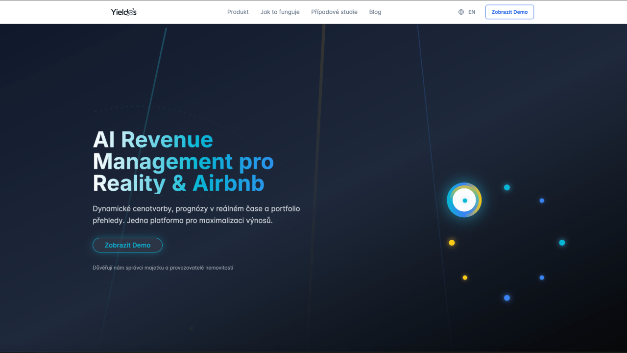 YieldOS: AI Revenue Management pro reality - Showcase z Appmine.cz
